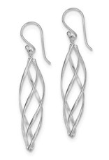 Sterling Silver Twist Cage Earrings 30mm