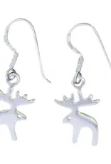 Sterling Silver Moose Earrings15mm
