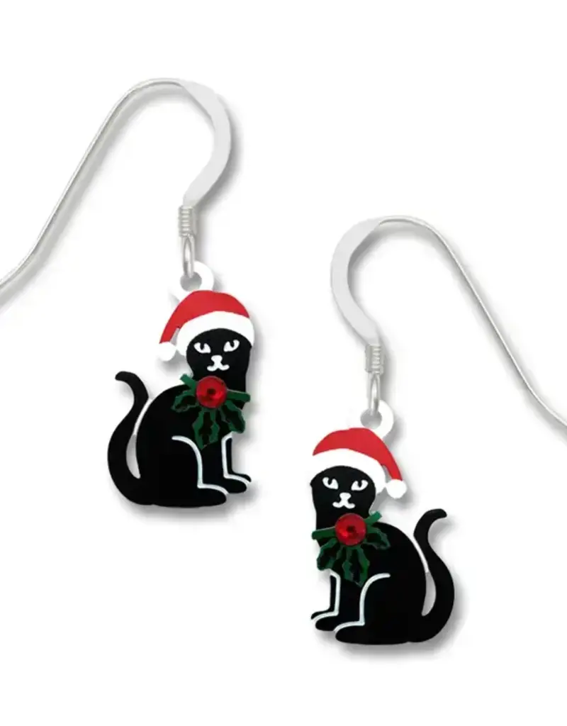 Christmas Cat Earrings