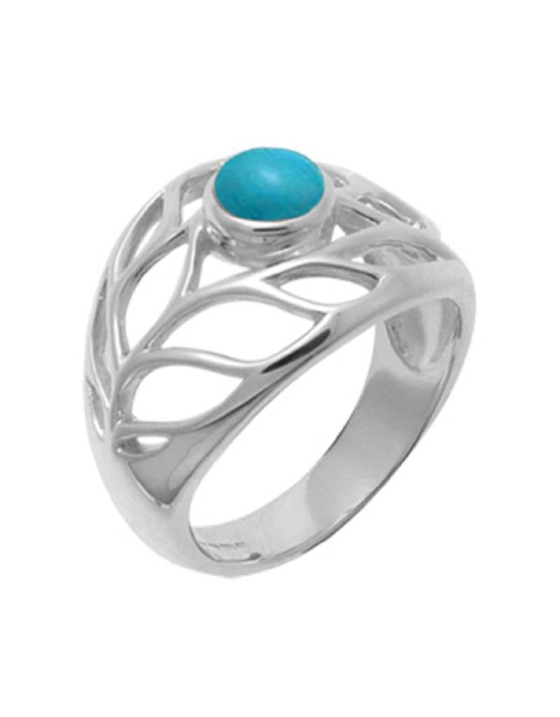 Leaf Turquoise Ring