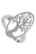 Sterling Silver Tree of Life Ring Size 6