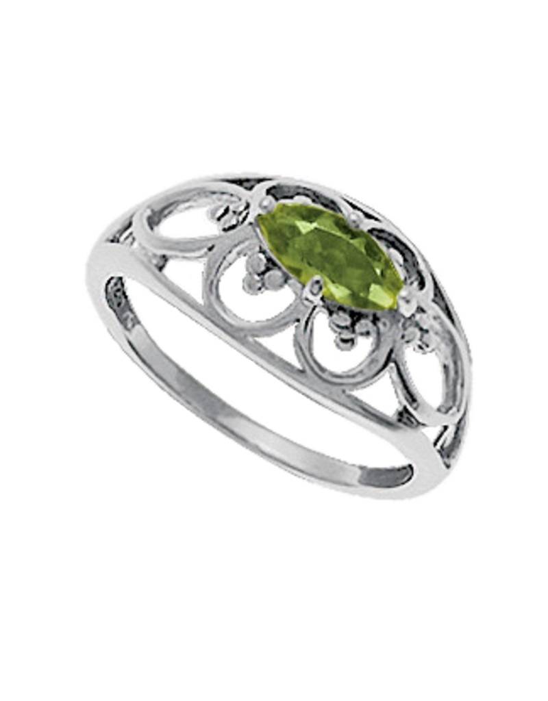 Marquise Peridot Ring