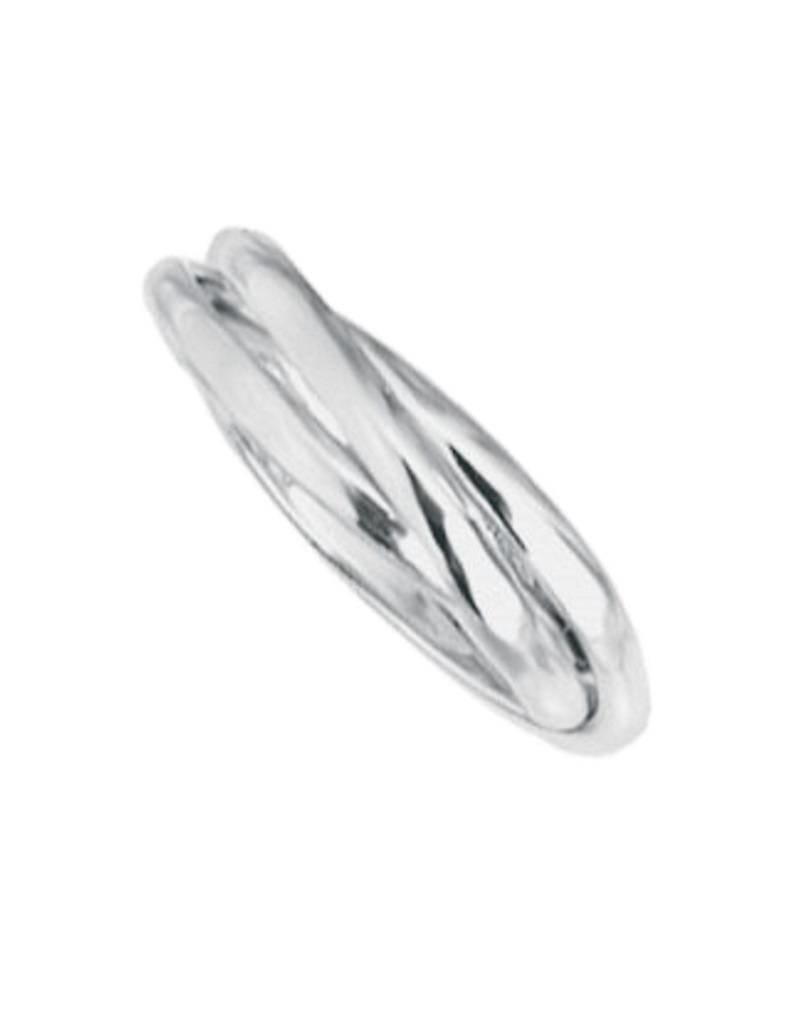 Sterling Silver 3-Ring Rolling Band Ring