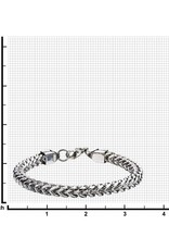 Men's Stainless Steel 6mm Franco Chain Bracelet 8.5"