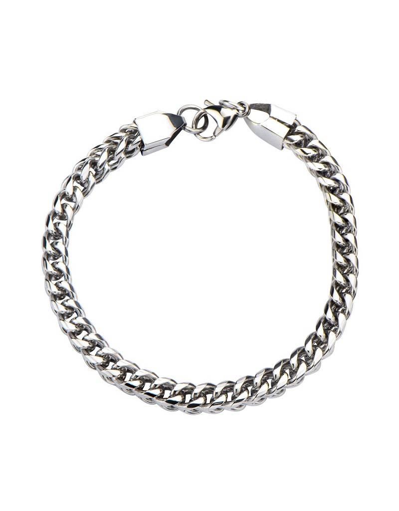 Men's Stainless Steel 6mm Franco Chain Bracelet 8.5"