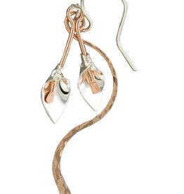 Lily Tail Rose GF Earrings 34mm