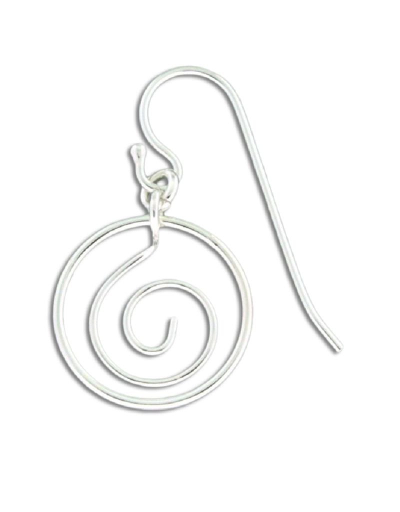 Sterling Silver Zoru Circled Earrings 15mm