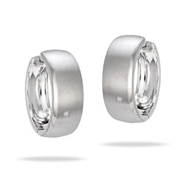 Diamond Hoop Earrings 20mm