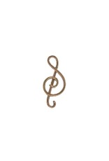 14k Gold Filled Music Note Stud Earrings 12mm