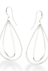 ZINA Zina Sterling Silver Pear Wire Dangle Earrings 53mm