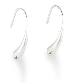 ZINA Curved Horn Wire Earrings 27mm