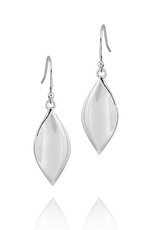 ZINA Zina Sterling Silver Small Leaf Earrings 21mm