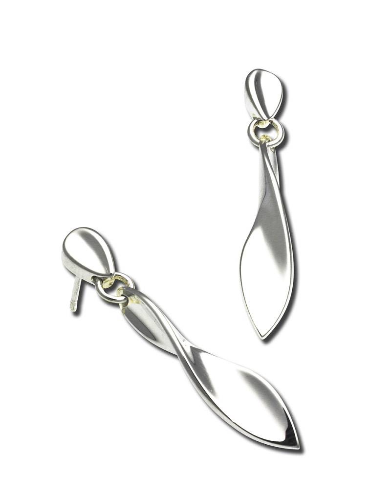 ZINA Twist Dangle Post Earrings 40mm