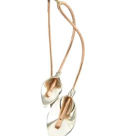 Double Lily Rose GF Earrings 35mm