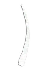 Sterling Silver Curved Bar Earrings 35mm