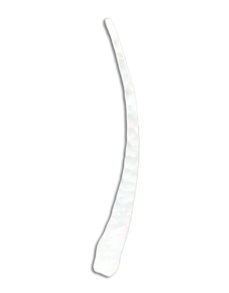 Sterling Silver Curved Bar Earrings 35mm