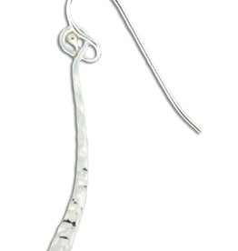 Curved Bar Dangle Earrings 34mm