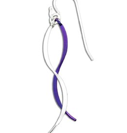 Tango Silver Niobium Earrings