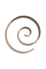 14k Rose Gold Filled Light Koru Earrings 22mm