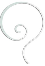 Sterling Silver Curl Earrings 20mm