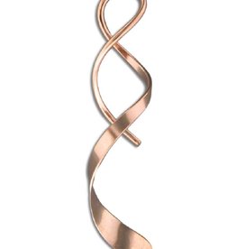 Spiral Rose GF Earrings 36mm