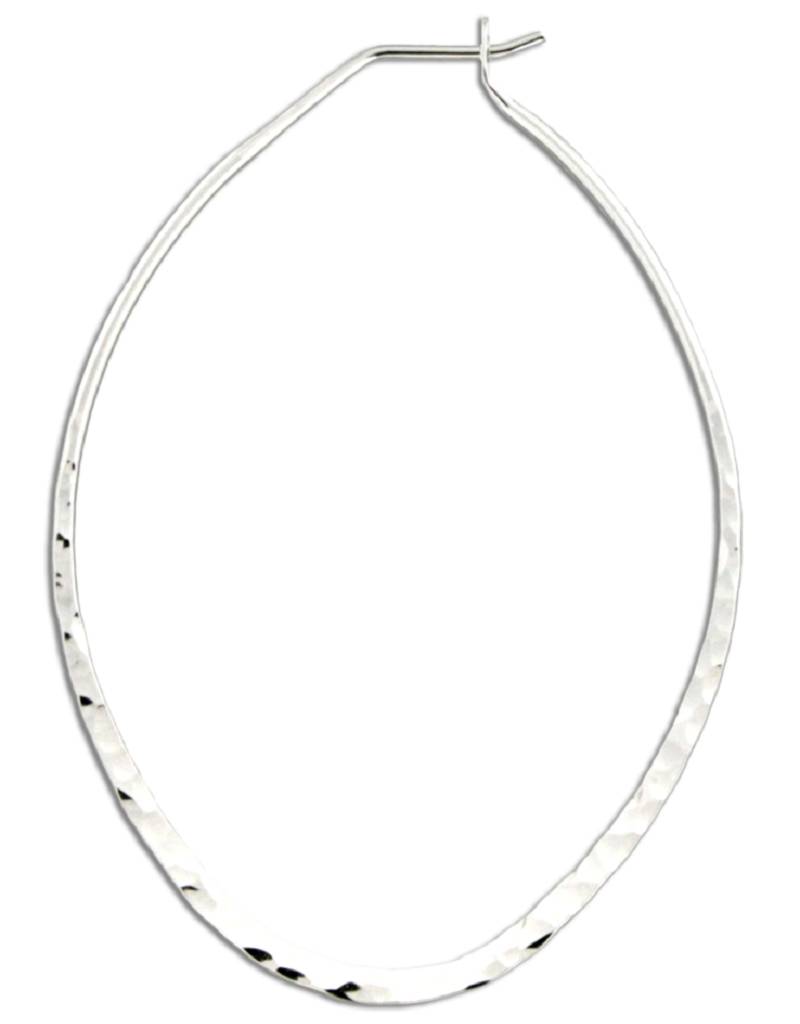 Oval Hammered Hoop 54mm