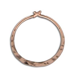 Hammered Rose GF Hoop 16mm