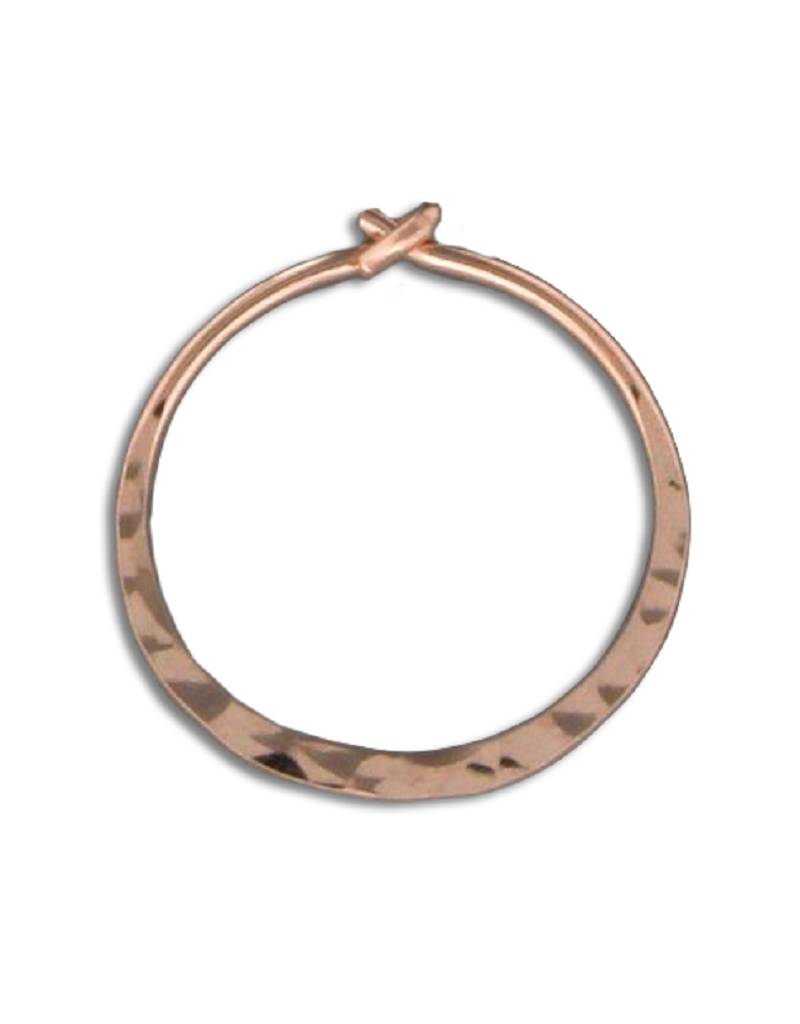 Hammered Rose GF Hoop 16mm