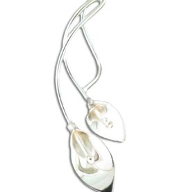 Double Take Lily Spiral Earrings 34mm