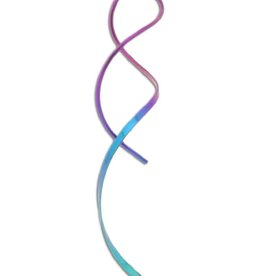 Long Spiral Niobium Earrings 52mm