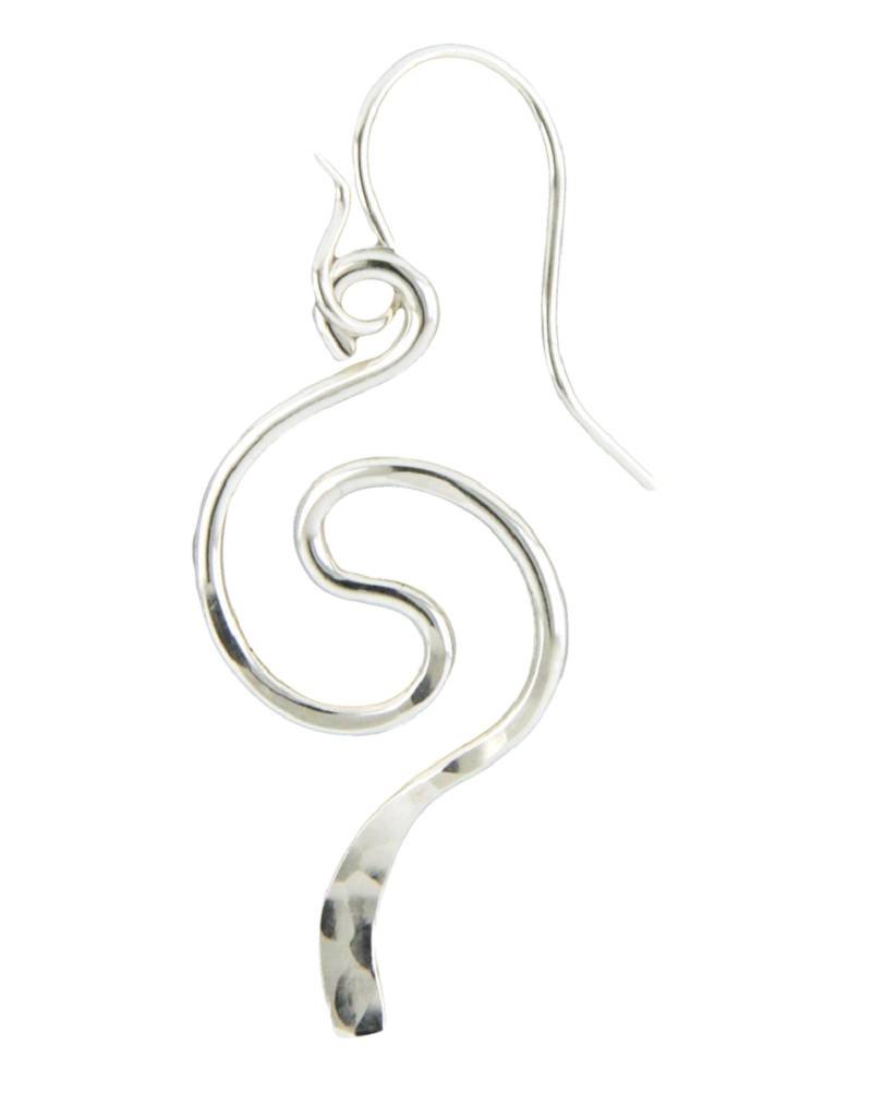 Sterling Silver Squiggle Earrings
