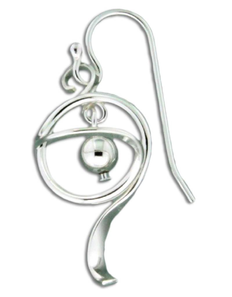 Sterling Silver Lost Planet Earrings