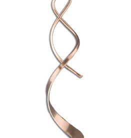 Mini Spiral Rose GF Earrings 36mm