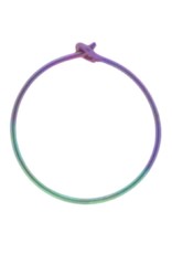 Round Niobium Hoop Earrings 13mm