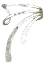 Sterling Silver Double Curved Ear Cuff