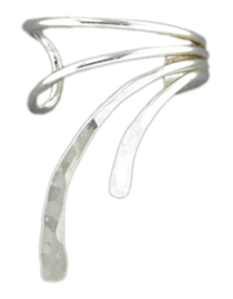 Sterling Silver Double Curved Ear Cuff