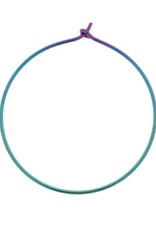 Round Niobium Hoop Earrings 38mm