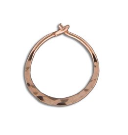 Hammered Rose GF Hoop 13mm