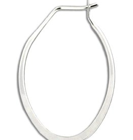 Oval Flattened Hoop 28mm