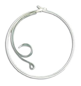Hoop with Curls 25mm