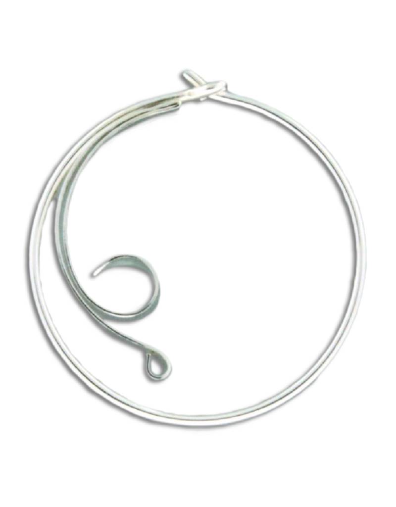 Hoop with Curls 25mm