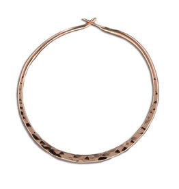 Hammered Rose GF Hoop 30mm