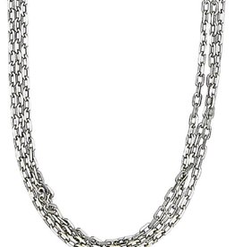 3-Strand Cable Link Necklace 36"