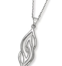 Flame Design Necklace 18"