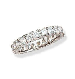 3mm CZ Eternity Band Ring