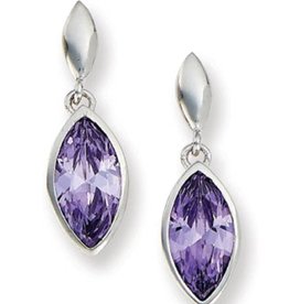 Marquise Purple CZ Earrings