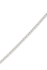 Sterling Silver 1.4mm Cable Chain Choker Necklace 13"+3" Extender
