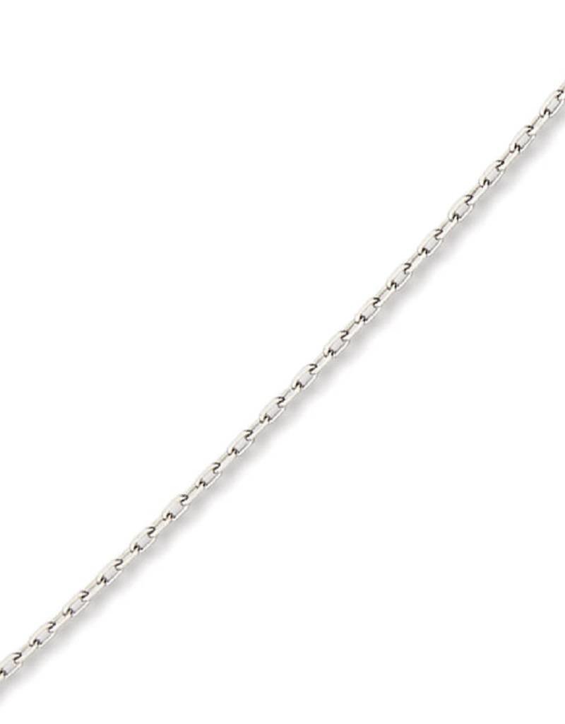 Sterling Silver 1.4mm Cable Chain Choker Necklace 13"+3" Extender