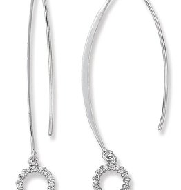 10mm CZ Ring Earrings