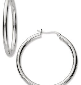 Plain Hoop Earrings 38mm